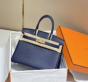 Hermes Birkin Navy Blue Gold Hardware - 1