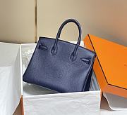 Hermes Birkin Navy Blue Gold Hardware - 3