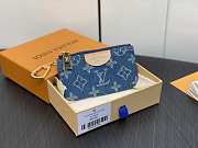 Louis Vuitton LV Key Pouch Denim 12 x 7 x 1.5 cm - 1