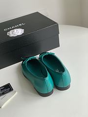 Chanel Ballerina Flat Green Black - 4