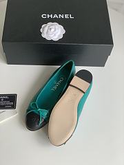 Chanel Ballerina Flat Green Black - 2