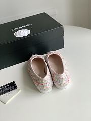 Chanel Ballerina Flat Pink White - 2