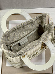 Dior Lady Bag Natural Wicker 24cm - 5