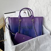 Chanel Shopping Bag Shaded Purple Blue Dark Blue 34cm - 1