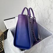 Chanel Shopping Bag Shaded Purple Blue Dark Blue 34cm - 4