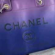 Chanel Shopping Bag Shaded Purple Blue Dark Blue 34cm - 3