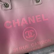 Chanel Shopping Bag Shaded Light Purple Pink Coral 34cm - 3