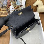 Hermes Kelly Depeches Black Gold 25cm - 3