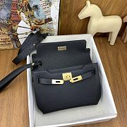 Hermes Kelly Depeches Black Gold 25cm - 4