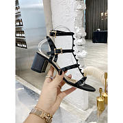 Valentino Garavan Rockstud Sandals Black 6cm - 2