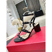 Valentino Garavan Rockstud Sandals Black 6cm - 4