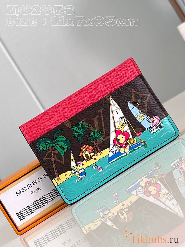 Louis Vuitton LV Card Holder Dragon Fruit Pink 11 x 7 x 0.5 cm - 1