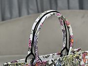 Dior Medium Book Tote White Multicolor Mexico Millefiori 36 x 27.5 x 16.5 cm - 5