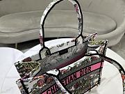 Dior Medium Book Tote White Multicolor Mexico Millefiori 36 x 27.5 x 16.5 cm - 4