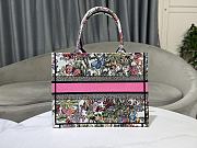 Dior Medium Book Tote White Multicolor Mexico Millefiori 36 x 27.5 x 16.5 cm - 3