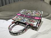 Dior Medium Book Tote White Multicolor Mexico Millefiori 36 x 27.5 x 16.5 cm - 2