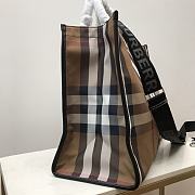 Burberry Cotton Canvas Vintage Check Tote Bag 45 x 20 x 35cm - 4