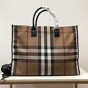 Burberry Cotton Canvas Vintage Check Tote Bag 45 x 20 x 35cm - 3