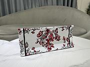 Dior Medium Book Tote White Red Le Cœur des Papillons 36 x 27.5 x 16.5 cm - 5