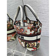 Dior Hat Basket Bag Natural Multicolor 27 x 20 x 8 cm - 6