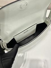 Prada Leather Shoulder Bag White 23x12x6cm - 6