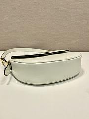 Prada Leather Shoulder Bag White 23x12x6cm - 5