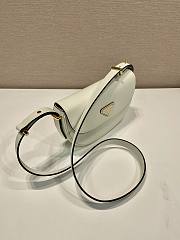 Prada Leather Shoulder Bag White 23x12x6cm - 2