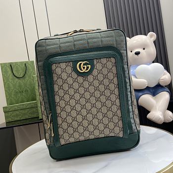 Gucci Mini GG Canvas Medium Backpack Green 30x40x14cm