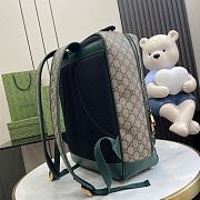 Gucci Mini GG Canvas Medium Backpack Green 30x40x14cm - 6