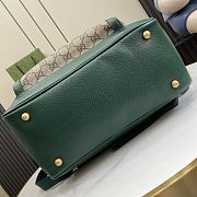 Gucci Mini GG Canvas Medium Backpack Green 30x40x14cm - 5