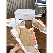 Dior One Sneakers Beige Multicolor Calfskin and Suede Calfskin - 4