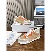 Dior One Sneakers Beige Multicolor Calfskin and Suede Calfskin - 2