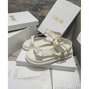 Dior D-Wave Sandal White Gold-Tone Gradient Butterflies - 3