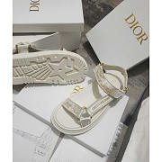 Dior D-Wave Sandal White Gold-Tone Gradient Butterflies - 2