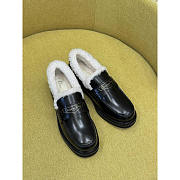 Dior Loafer Black Calfskin and White - 2