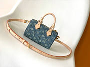 Louis Vuitton LV Nano Speedy Denim 16 x 10 x 7.5 cm - 3