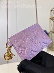 Louis Vuitton LV Card Holder Purple 10.2x7.3x0.3cm - 3