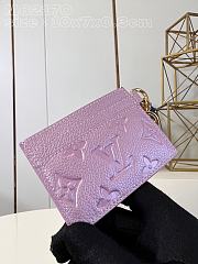 Louis Vuitton LV Card Holder Purple 10.2x7.3x0.3cm - 2