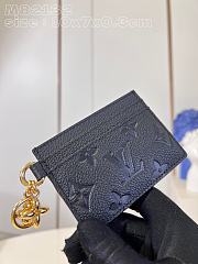 Louis Vuitton LV Card Holder Black 10.2x7.3x0.3cm - 3