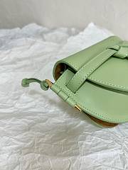 Loewe Mini Gate Dual Bag Soft Calfskin Green 21x12.5x9cm - 5