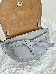 Loewe Mini Gate Dual Bag Soft Calfskin Grey 21x12.5x9cm - 6