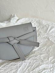 Loewe Mini Gate Dual Bag Soft Calfskin Grey 21x12.5x9cm - 3