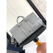 Dior by Birkenstock 1947 Signature Lingot 50 Duffle Bag Gray 50x25x21.5cm - 1