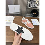 Dior Star Sneaker Suede Calfskin And Calfskin Pastel Pink - 3