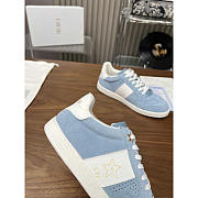 Dior Star Sneaker Suede Calfskin And Calfskin Blue - 4