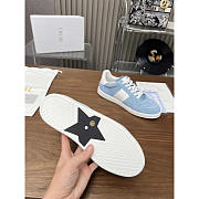 Dior Star Sneaker Suede Calfskin And Calfskin Blue - 3