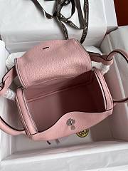 Hermes Lindy Bag Pink Silver 26cm - 4