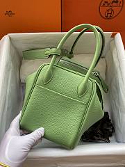 Hermes Lindy Bag Green Silver 26cm - 4