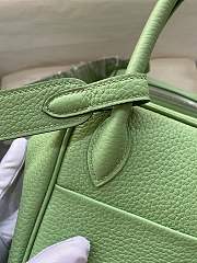 Hermes Lindy Bag Green Silver 26cm - 3