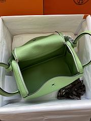 Hermes Lindy Bag Green Silver 26cm - 2